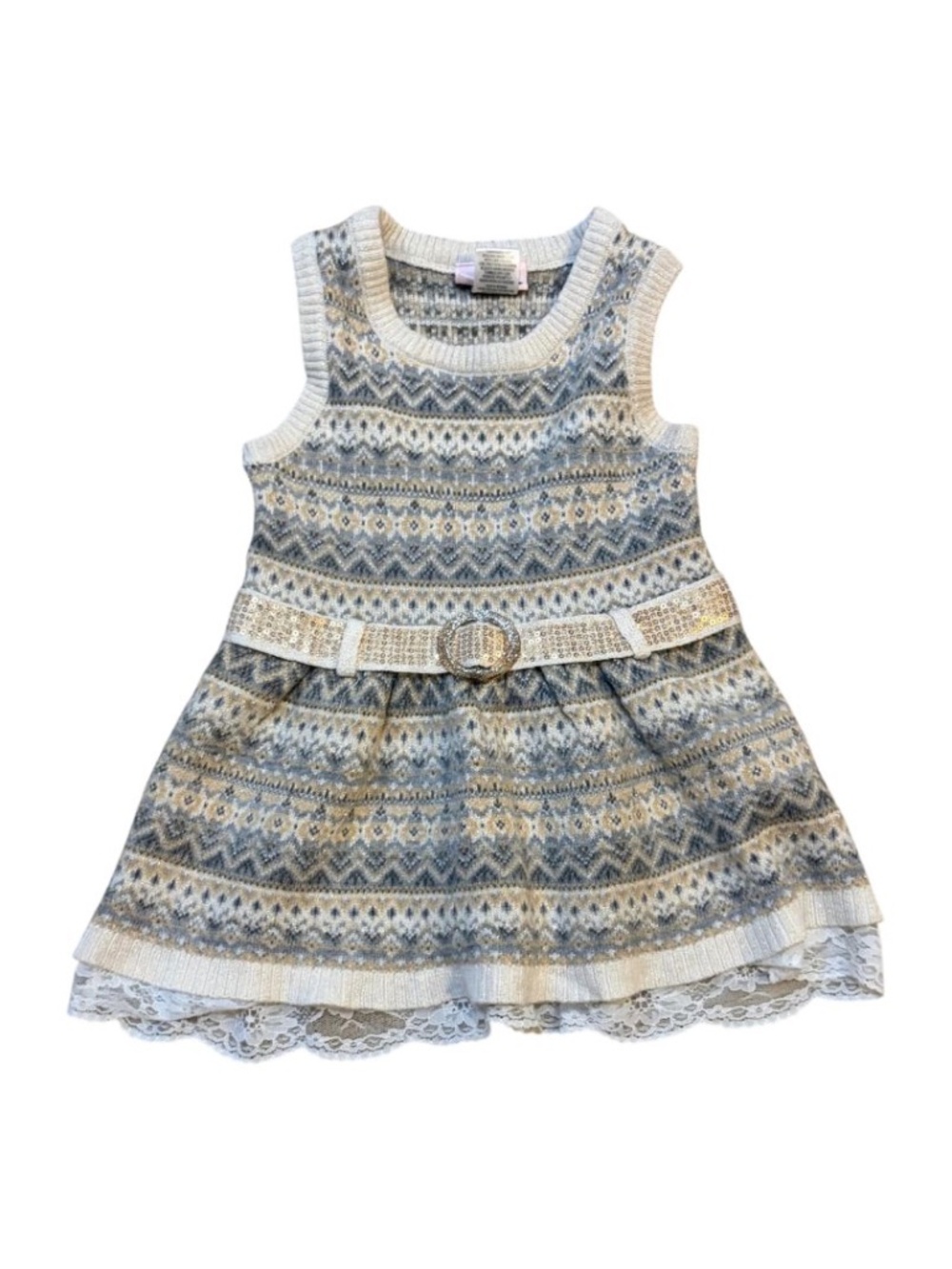 Little Lass Sleeveless Sweater Dress